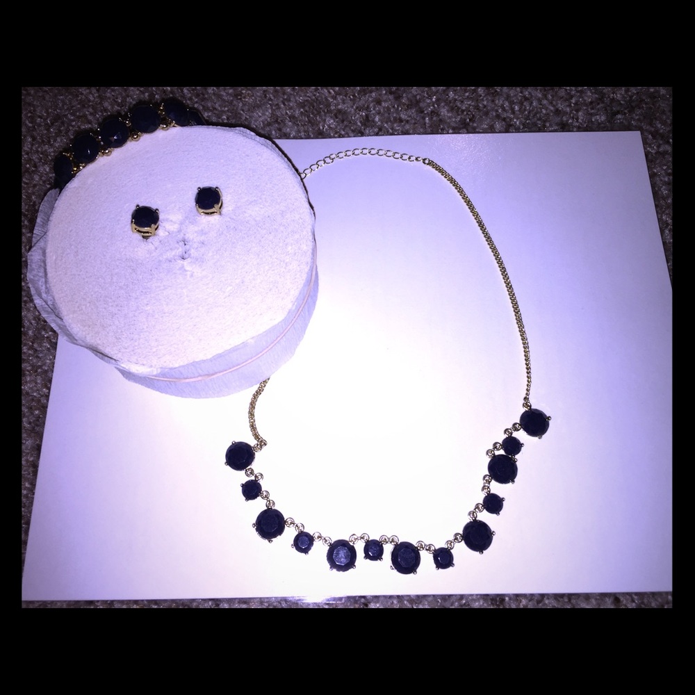 Navy Stone Jewelry Set